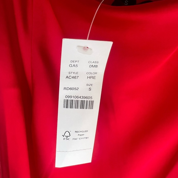 J.Crew Gwen Holiday Red Slip Midi Skirt (Size small) - Picture 2 of 3